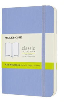 Moleskine Pocket A6 blanko Softcover hortensienblau