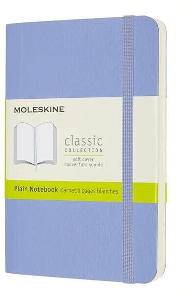 Moleskine Pocket A6 blanko Softcover hortensienblau