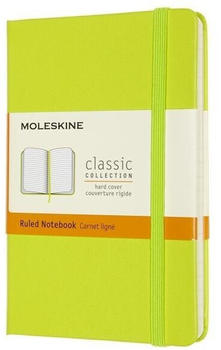 Moleskine Pocket A6 liniert Hardcover 96 Blatt limettengrün