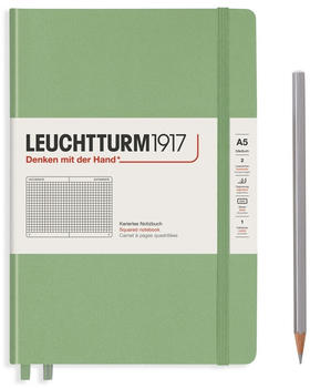 Leuchtturm1917 Notizbuch Medium Hardcover A5 Salbei kariert