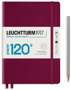 Leuchtturm1917 Hardcover Medium A5 Liniert port red