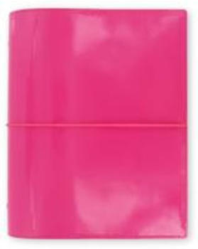 Filofax Domino Patent A5 hot pink