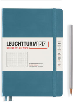 Leuchtturm1917 Notizbuch Medium Hardcover A5 Stone Blue punktkariert