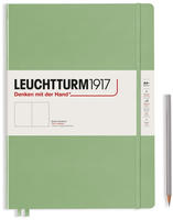 Leuchtturm1917 Notizbuch Master Slim, 363921, Salbei, A4, Hardcover, aus laminiertem