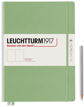 Leuchtturm1917 Master Slim Hardcover (A4+) Blanko 121 nummerierte Seiten salbei