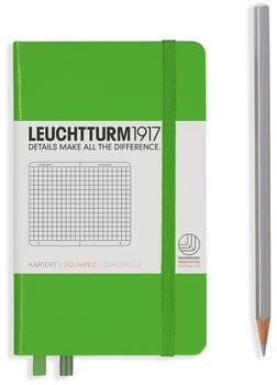 Leuchtturm1917 Pocket Hardcover (A6) Kariert 185 nummerierte Seiten Fresh Green