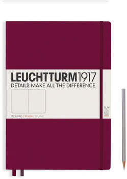 Leuchtturm1917 Master Slim (A4+) Hardcover 121 nummerierte Seiten blanko Port Red (359786)