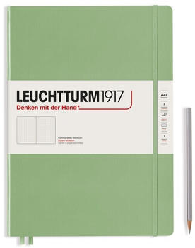 Leuchtturm1917 Master Slim (A4+) Hardcover 121 nummerierte Seiten punktkariert salbei (363920)