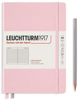 Leuchtturm1917 Notizbuch Notizbuch Medium A5 Hardcover Puder Liniert rosa