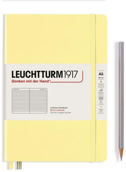 Leuchtturm1917 Medium Hardcover A5 251 nummerierte Seiten liniert Smooth Colours Vanilla (365486)