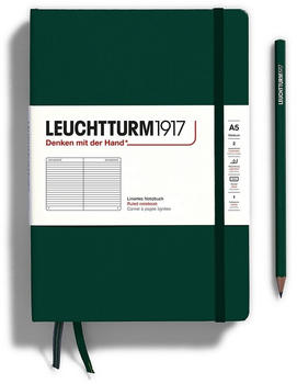 Leuchtturm1917 Medium Hardcover A5 251 nummerierte Seiten liniert Natural Colours Forest Green (367256)