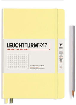Leuchtturm1917 Medium Hardcover A5 251 nummerierte Seiten punktkariert Smooth Colours Vanilla (365485)