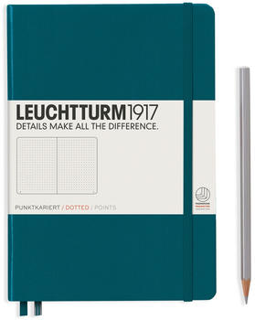 Leuchtturm1917 Medium Hardcover A5 249 nummerierte Seiten punktkariert Pacific Green (359696)