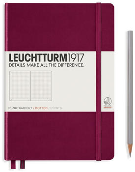 Leuchtturm1917 Medium Hardcover A5 249 nummerierte Seiten punktkariert Port Red (359695)