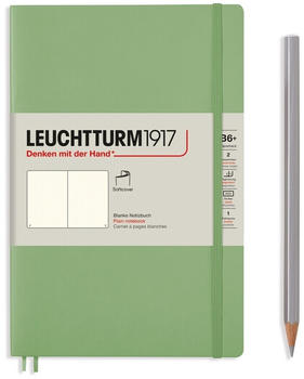 Leuchtturm1917 Paperback Softcover B6+ 123 nummerierte Seiten blanko Salbei (363935)