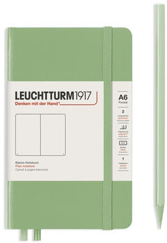 Leuchtturm1917 Pocket Hardcover A6 185 nummerierte Seiten blanko salbei (363943)