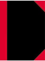 Bantex 100302832, Bantex Notizbuch Chinakladde DIN A5 blanko, schwarz/rot...