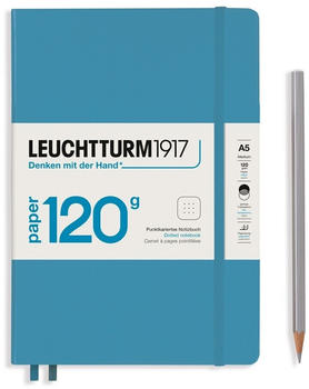 Leuchtturm1917 Medium Hardcover A5 203 nummerierte Seiten punktkariert Nordic Blue (364422)