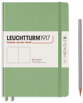 Leuchtturm1917 Medium Hardcover A5 251 nummerierte Seiten blanko Salbei (361585)