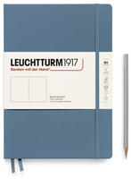 Leuchtturm1917 Notizbuch Composition, 366180, Karton Hardcover, Stone Blue, 109 Blatt
