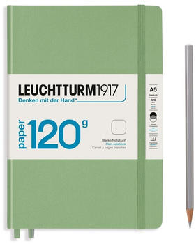 Leuchtturm1917 Medium Hardcover A5 203 nummerierte Seiten blanko Salbei (364426)