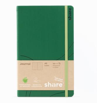 Share Journal Y-07-07-14 A5 gr&uuml;n