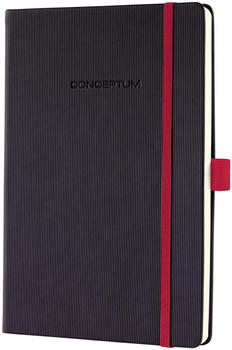 sigel Conceptum A5 194 Seiten Hardcover liniert 80g/qm black-red