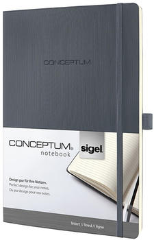 sigel Conceptum A4 194 Seiten Softcover liniert 80g dark grey