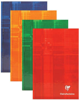 Clairefontaine Kladde 110x170mm Hardcover 90g/qm 96 Blatt kariert sortiert