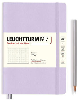 Leuchtturm1917 Medium Softcover A5 123 nummerierte Seiten punktkariert Smooth Colours Lilac (365497)