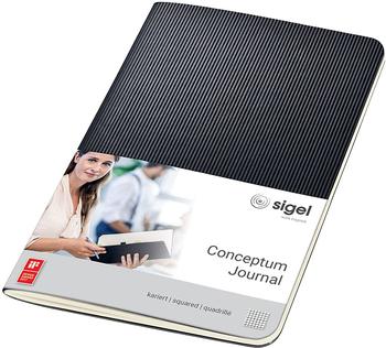 sigel Conceptum A6 64 Seiten Softcover kariert black (CO864)
