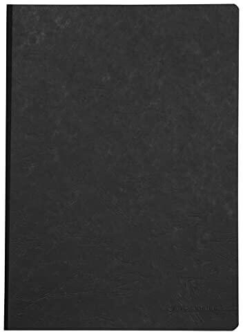 Clairefontaine Notizbuch A4 AgeBag Leinenoptik blanko schwarz (791401C)