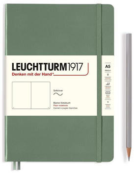 Leuchtturm1917 Medium Softcover A5 123 nummerierte Seiten blanko Smooth Colours Olive (365503)