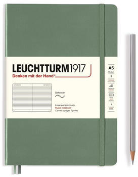Leuchtturm1917 Medium Softcover A5 123 nummerierte Seiten liniert Smooth Colours Olive (365505)