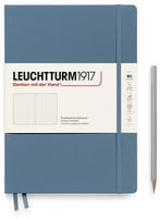 Leuchtturm1917 Notizbuch Composition, 366181, Karton Hardcover, Stone Blue, 109 Blatt