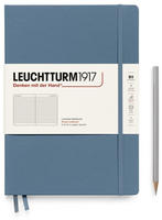 Leuchtturm1917 Notizbuch Composition, 366182, Karton Hardcover, Stone Blue, 109 Blatt