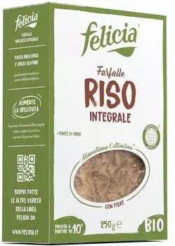 Felicia Bio Felicia Vollkornreis Farfalle Bio 250g
