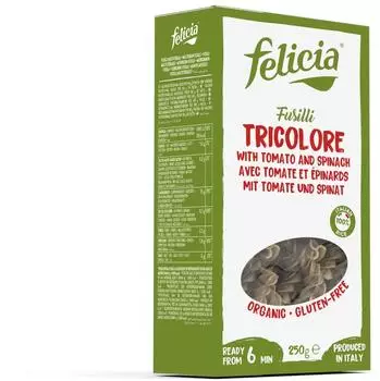 Felicia Bio Reis Tricolore Fusilli 250g