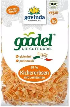 Govinda Fusilli Kichererbsen Leinsamen Bio 250g
