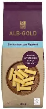 Alb-Gold Bio Rigatoni Hartweizen 500g