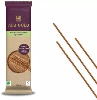 Alb-Gold Bio Spaghetti Vollkorn Dinkel 500g