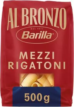 Barilla Al Bronzo Mezzi Rigatoni 500 G