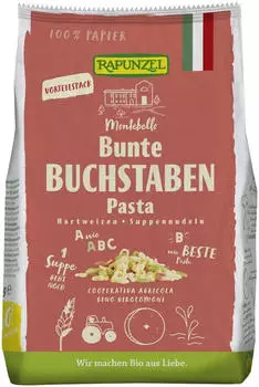 Rapunzel Buchstaben Suppennudeln Semola bunt bio
