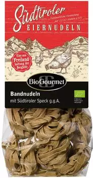 BioGourmet Bandnudeln mit S&uuml;dtiroler Speck bio