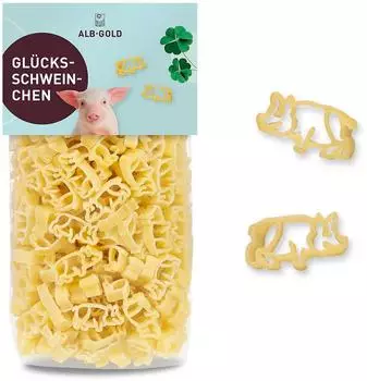 Alb-Gold Gl&uuml;cksschweinchen Pasta 250 g
