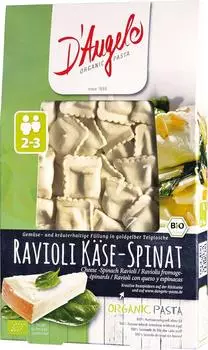 D'Angelo Pasta D&rsquo;Angelo Ravioli mit K&auml;se-Spinat-F&uuml;llung bio