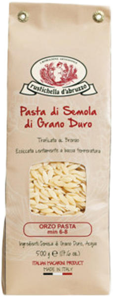 Rustichella d'Abruzzo Orzo Pasta Hartweizengrießnudeln (500g)