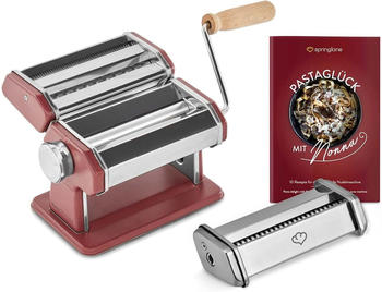 Springlane Nudelmaschine Nonna + Linguineaufsatz rot