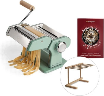 Springlane Nudelmaschine Nonna inkl. Rezeptheft & Nudeltrockner, Mint