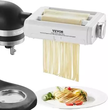 VEVOR Manual 3-in-1 pasta machine in stainless steel